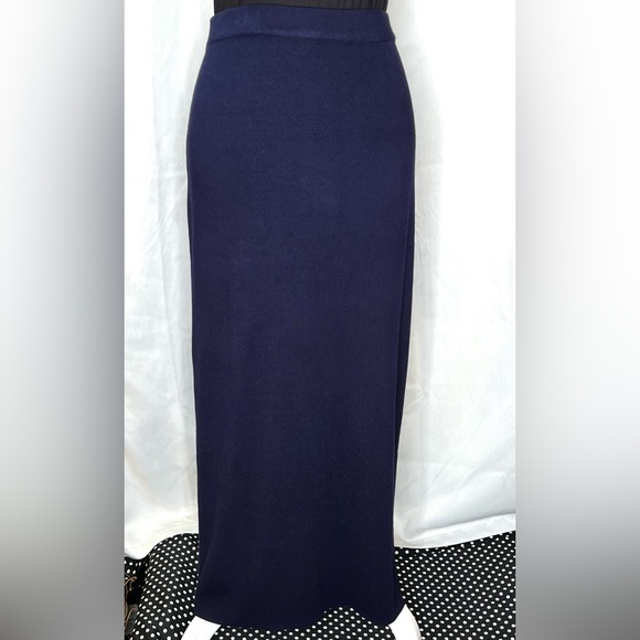 NWT Gretchen Scott Navy Sailor Skirt Size Lg - Picture 4 of 9